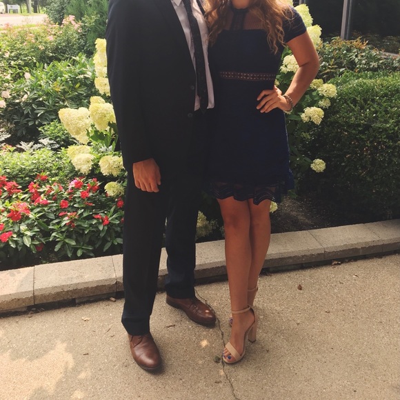 Blue Lace Dress - Picture 2 of 5